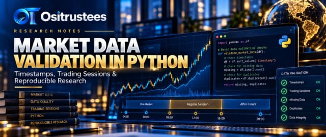 Market Data Validation in Python: Timestamps, Trading Sessions and Reproducible Research